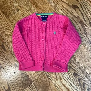 Ralph Lauren Pink Cable Knit Sweater